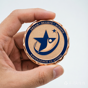 Pièce de monnaie personnalisée de défi et de récompense <span class=keywords><strong>en</strong></span> émail, avec message de motivation 'Dream Believe Achieve', pour événements clés, vente <span class=keywords><strong>en</strong></span> gros par le fabricant - Product Image 1