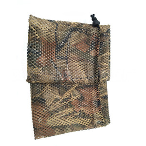Bolsa de malla para cebo de aves acuáticas, cierre con cordón de camuflaje, correa para el hombro, gran capacidad, equipo de almacenamiento para actividades al aire libre - Product Image 2