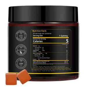 Gomitas Cuadradas de Shilajit Natural, 30 por Envase, Suplemento Dietético OEM para Hombres y Mujeres con Miel de Manuka Orgánica, Caramelos Masticables - Product Image 2