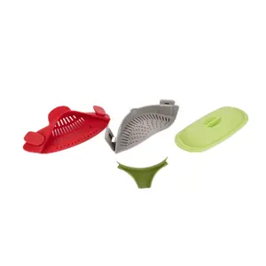 Accessoires de cuisine Panier d'égouttage universel en silicone Passoire en silicone pour pâtes de cuisine