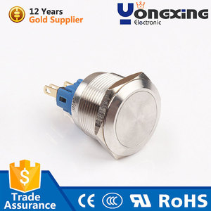 Interruptor de Botón Pulsador Metálico Momentáneo de Acero Inoxidable de 19 mm, Resistente al Agua IP67 - Product Image 5