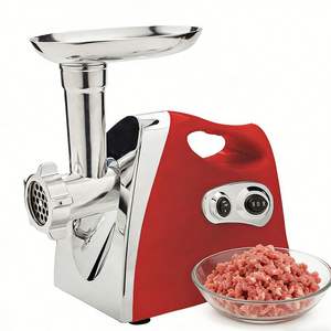 Hachoir à viande électrique et <span class=keywords><strong>poussoir</strong></span> à saucisses de haute qualité avec 3 plaques de découpe de viande et accessoire pour saucisses - Product Image 1