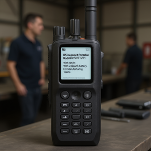 Radio Portátil R5 con Teclado, DMR VHF UHF de Largo Alcance, Pantalla de 1.5 Pulgadas, Batería de 2500-3000mAh, WiFi 5 para 5.2, para Fabricación - Product Image 3