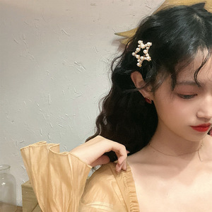 BELLEWORLD-Pinzas para el pelo de perlas coreanas para mujer y niña, accesorios románticos para el pelo de cristal para boda - Product Image 5