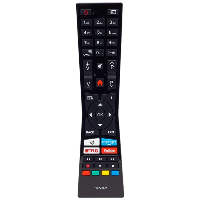 RM-C3337 Replacement Use for JVC Smart LED TV Remote Control LT-24VH5155 4K HD LED TV for Europe Market