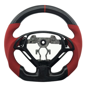 Hot Products Carbon Fibre Perforated Leather red Top Stripe Steering <b>Wheel</b> for Infiniti G27 G37 Car Steering <b>Wheel</b> - Product Image 1