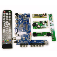 Papan Kontrol TV LCD LED Bekas Murah Greatview 32-55 Inch untuk Hotel, HD 1080p 120Hz Bersertifikasi FCC CE RoHS, Warna Hitam