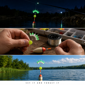 ทุ่นตกปลาเรืองแสงแบบขายส่ง ตัวหยุดทุ่นยางเรืองแสงในที่มืด รูปทรงมะกอก ตัวจับสายเบ็ด รุ่น 38 - Product Image 5