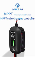 Contrôleur de charge solaire MPPT automatique 10A 12/24V avec affichage LED, WiFi/Bluetooth en option, puissance PV max. 260W, directement du fabricant