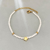 Bracelet bleu turquoise en perles d'eau douce fait main, bijoux esthétiques pour femmes, vente en gros