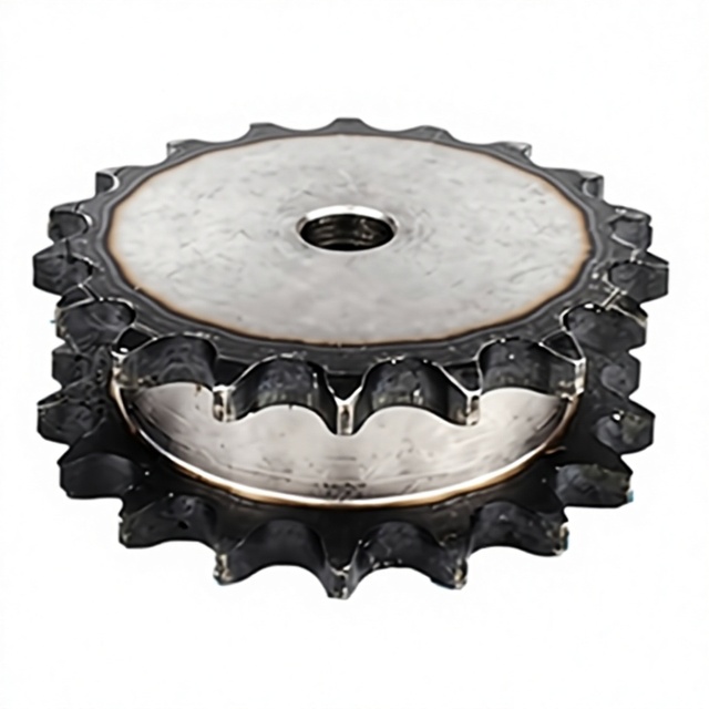 Non-standard ANSI Standard Double-row 45# Steel Sprocket Single Double-row Transmission Gear Machined Gear Wholesale China