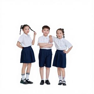 Chemise d'uniforme scolaire en polyester mat personnalisable Sovelwei pour garçons, service OEM de logo exclusif, délai de production d'échantillon de 7 jours pour - Product Image 2