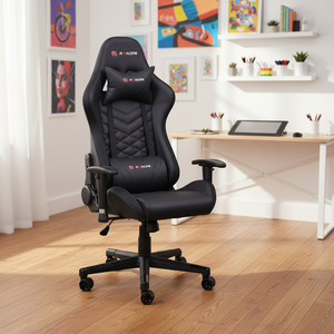 <span class=keywords><strong>Silla</strong></span> <span class=keywords><strong>Gamer</strong></span> Moderna de Lujo con <span class=keywords><strong>Luces</strong></span> LED RGB, Función de Masaje, Cuero PU, Elevación de Gas de 3 Etapas, Reposabrazos Ajustables para un Juego Cómodo - Product Image 1