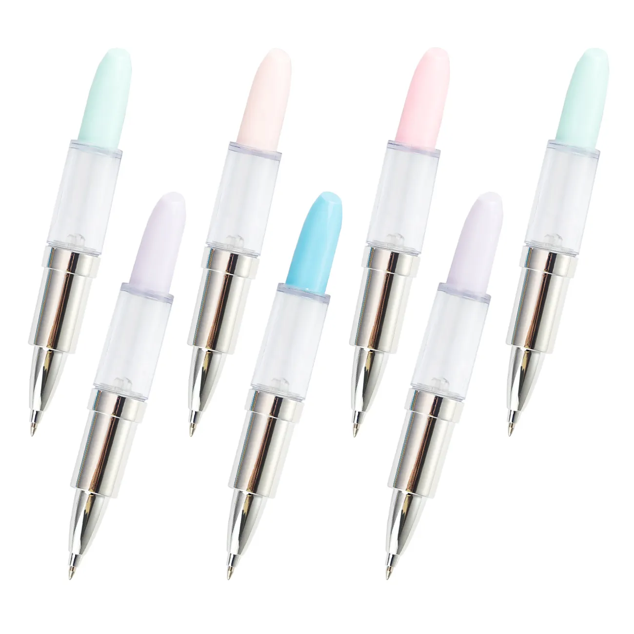 Japan New Style Promotion Empty Floating Custom Logo Pen Lipstick DIY Ballpoint Pen