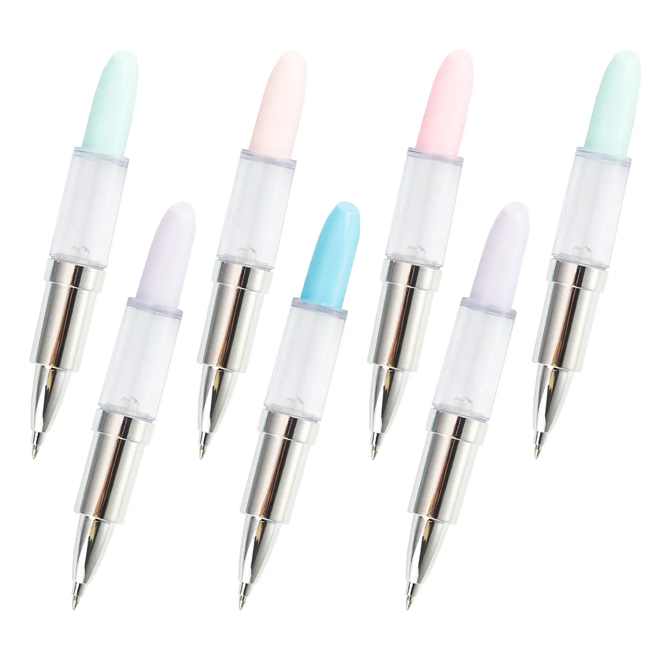 Japan New Style Promotion Leer Floating Custom Logo Stift Lippenstift DIY Kugelschreiber