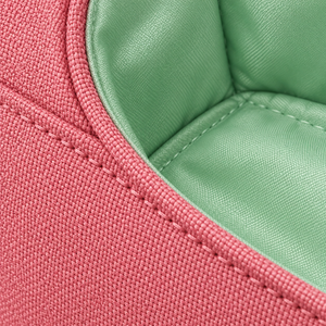 Pochette de toilette pour femmes en forme de pétale, pliable, quatre poches, fermeture à pression, rose bonbon, logo personnalisé - Product Image 6