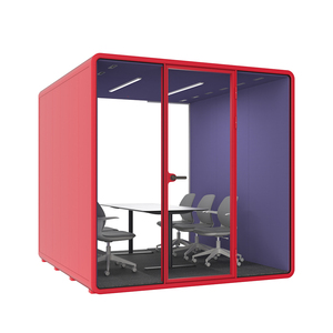4 Person Modular Office Pod Soundproof Booth for Corporate Strategy Sessions - Product Image 2