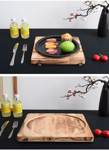 Nouveaux tapis isolants thermiques en bois de style campagnard écologiques pour la maison et les restaurants, forme carrée, pour barbecue et pot de sable - Product Image 6