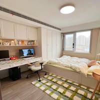 Lit de rangement tatami écologique à faible teneur en formaldéhyde – Meuble sur mesure optimisant l'espace pour studio de style européen