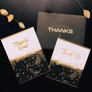 प्लास्टिक टू गो बैग और कार्ड थोक ब्लैक इंप्रेस फूलों की बाली धन्यवाद कार्ड प्रिंटर