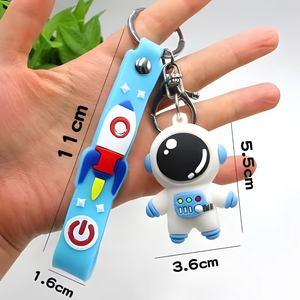 <b>Customized</b> three-dimensional soft rubber cartoon animal-shaped <b>keychain</b> - Product Image 5