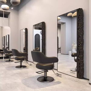 Espejo de Barbería Moderno de Gran Formato, Espejo de Pared para Estilismo, Muebles para Salón de Belleza - Product Image 1