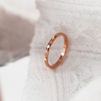 YF3090 Bague Prisme Facettée Brillante Tendance, Bijou Étanche Personnalisé, Acier Inoxydable Plaqué Or 18K, Bagues Empilables Prismatiques