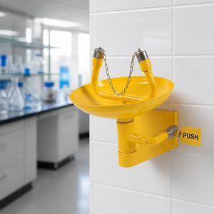 Estación de Lavado de Ojos de Alta Calidad Montada en la Pared, Tipo Botella de Salina de 500 ml, <span class=keywords><strong>Lavaojos</strong></span> de Emergencia Portátil, Tipo Gabinete de Seguridad - Product Image 4