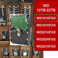 WD161KFGX 16TB Red Pro Disque Dur Interne NAS 3.5 7200RPM 512MB Cache SATA 6Gb/s 550TB/année CMR Stockage Serveur Entreprise Reconditionné