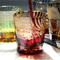 Verres à whisky XO en verre nuage découpé à la main de style japonais