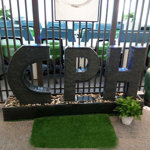 Fuente de Agua de Piedra Personalizada, Cascada de Agua con Peces Tallados, Cascada de Granito, Iluminación LED, Decoración para Patio y Parque al Aire Libre - Product Image 4