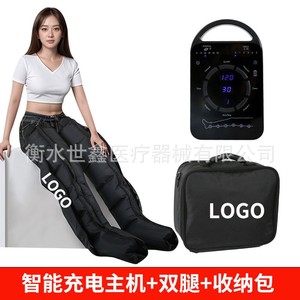 Masajeador neumático de compresión para piernas con bolsas de aire y ondas de aire para terapia de presión en extremidades, masajeador de pies de cobertura completa - Product Image 4