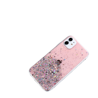Coque de téléphone antichoc en TPU à paillettes souples en résine époxy, design animal, pliable, dissipant la chaleur, avec strass et protection caméra, vente en gros usine
