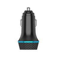 Nouveau et vente chaude chargeur de voiture haute puissance PD 33W et QC3.0 double ports chargeur de téléphone de voiture à charge rapide