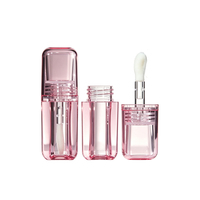 Jinze Prêt à Expédier Grande Vente Tube de Gloss Vide en Plastique 4.2ml Récipient Cosmétique Coloré avec Applicateur pour la Beauté
