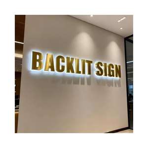 Letreros Retroiluminados con Logotipo de Empresa de Corte Láser de Metal, Diseño de Logotipo de Pared para Recepción de Salón, Letras Acrílicas 3D, Letrero Personalizado para Salón de Belleza o Barbería - Product Image 1