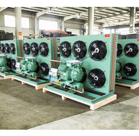Unité de condensation semi-hermétique à piston refroidie par air avec accessoires de moteur de pompe de compresseur de refroidissement à spécification personnalisée