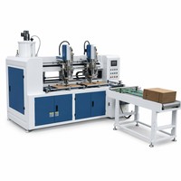 Ligne de production de cartons ondulés, machine à fabriquer des boîtes en carton, équipement d'impression et de collage avec découpeuse pour usine d'emballage