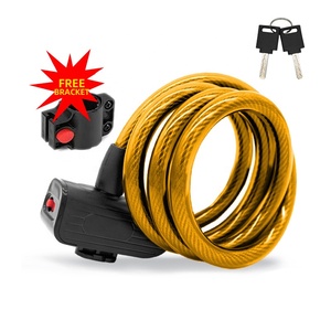 Waterproof Outdoor Cycling Bike <b>Lock</b> Zinc Alloy Steel <b>Cable</b> Security <b>Lock</b> - Product Image 3