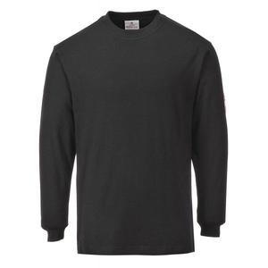 PORTWEST - FR11BKRL Fire resistant anti-static long sleeve black T-<b>shirt</b> - EAN 5036108245482 <b>FLAME</b> RESISTANT WORKWEAR - Product Image 1