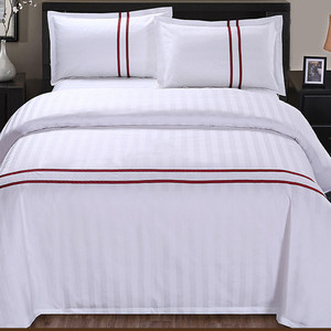 Bán buôn Nữ Hoàng 400-<span class=keywords><strong>1000tc</strong></span> 4 cái 100 cotton thêu thiết kế Trung Quốc sản xuất tấm ga trải giường bộ đồ giường đặt cho khách sạn - Product Image 4