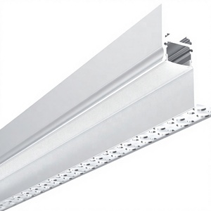 Boîtier LED en aluminium profilé en T, surface anodisée, éclairage encastré au plafond ou au mur, alliage 6063-T5, procédé de pliage - Product Image 3