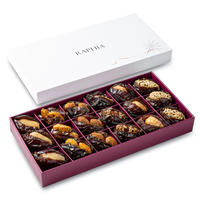 Boîte à dattes Ramadan sur mesure en papier de Dubaï avec fermeture magnétique, emballage de dattes au chocolat, boîte cadeau avec séparateur