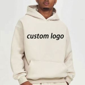 Sudadera con Capucha para Hombre, 100% Algodón, Gruesa, de Felpa Francesa, de Alta Calidad, Lisa, Estilo Urbano, con Logotipo Personalizado - Product Image 1