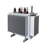 Transformador de Potencia Trifásico Sumergido en Aceite Hongda S9-100-160 de 100KVA, ONAN Dyn11, Voltaje de Entrada Personalizado, Bobinado 100% de Aluminio