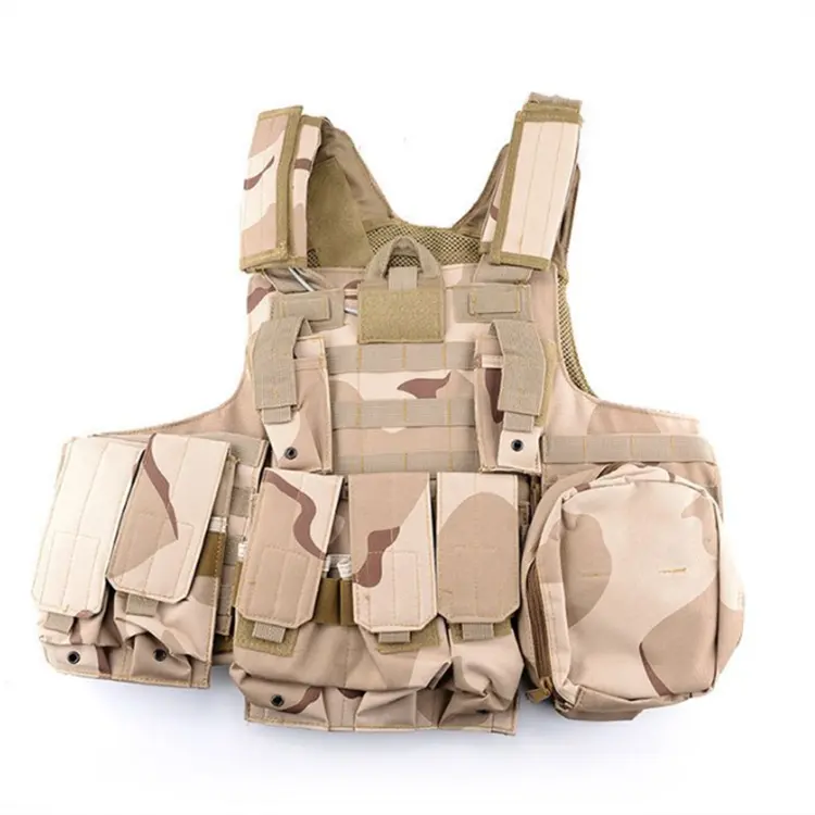 Militärische Sicherheit Tactical Molle Plate Carrier Assault Vest mit/Pouch Green