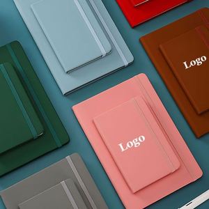 Wholesale Customized Simple <b>Small</b> Notepad Pocket Business Inserted Journal Strap Stationary Printing A6 Notebook - Product Image 1