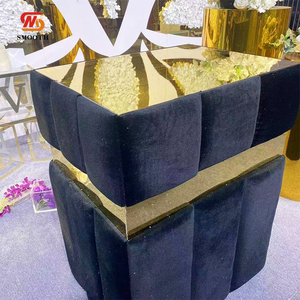 SMOOTH Personnalisé 40cm 60cm 90cm Socle Carré Gâteau Alimentaire Dessert Présentoir Plinthe pour Événements De Fête De Mariage - Product Image 6