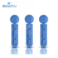 RONGTAI Lancette sanguine de type plat Fabricants de lancette sanguine stérile en acier inoxydable Lancette sanguine torsadée jetable de Chine