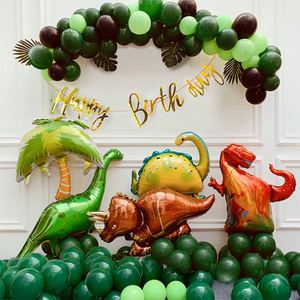 Aluminum Wrap <b>Dinosaur</b> <b>Balloon</b> Chain Birthday Flag Set Children's Birthday Jungle Background Decorated Party <b>Balloon</b> - Product Image 2